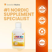 Swedish Nutra Super Kids Multivitamin Liquid Orange 500ml 