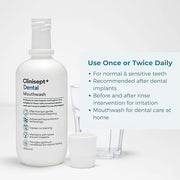 Clinisept+ Oral Rinse / Mouthwash bottle, alcohol-free, 400ml how to use.