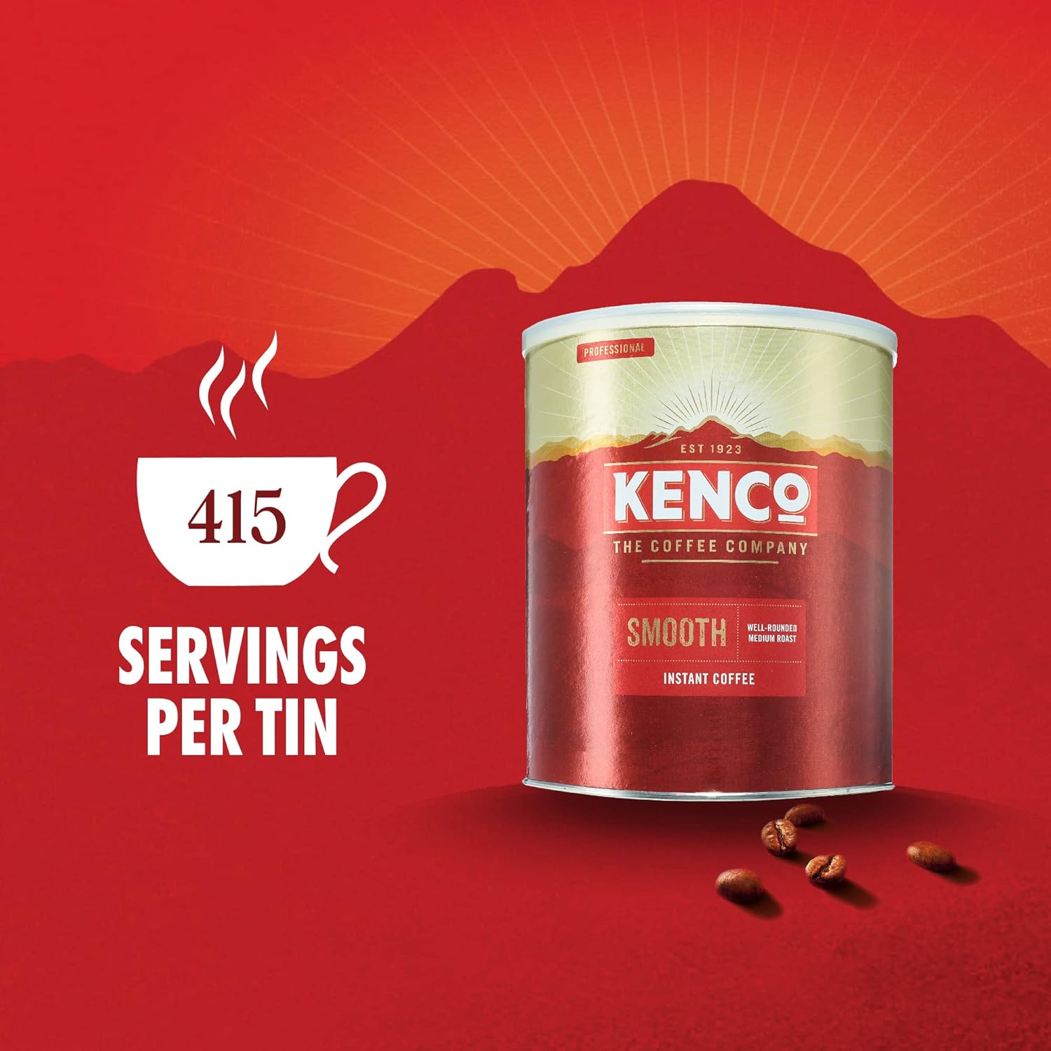 Kenco Smooth Medium Roast Instant Coffee Granules - 750g