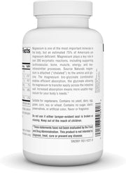 Barcode image: Source Naturals magnesium glycinate tablets bottle barcode 120 count