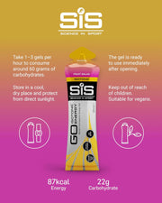 SIS Science in Sport GO Isotonic Energy Gel, Fruit Salad - 6 x 60ml