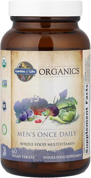 Garden of Life Organics Once Daily Men's Multivitamin bottle  60 tablets