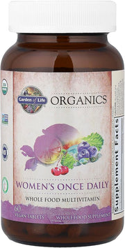 Garden of Life Organics Once Daily Women's Multivitamin bottle  60 tablets