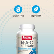 Jarrow Formulas NAC Sustain 600mg Tablets - 60 Count