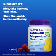 Natrol Kids Magnesium Citrate chewable gummies bottle 30 count