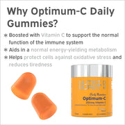 Nutriburst Optimum C Liposomal Vitamin C Gummies jar, orange, 60 count.