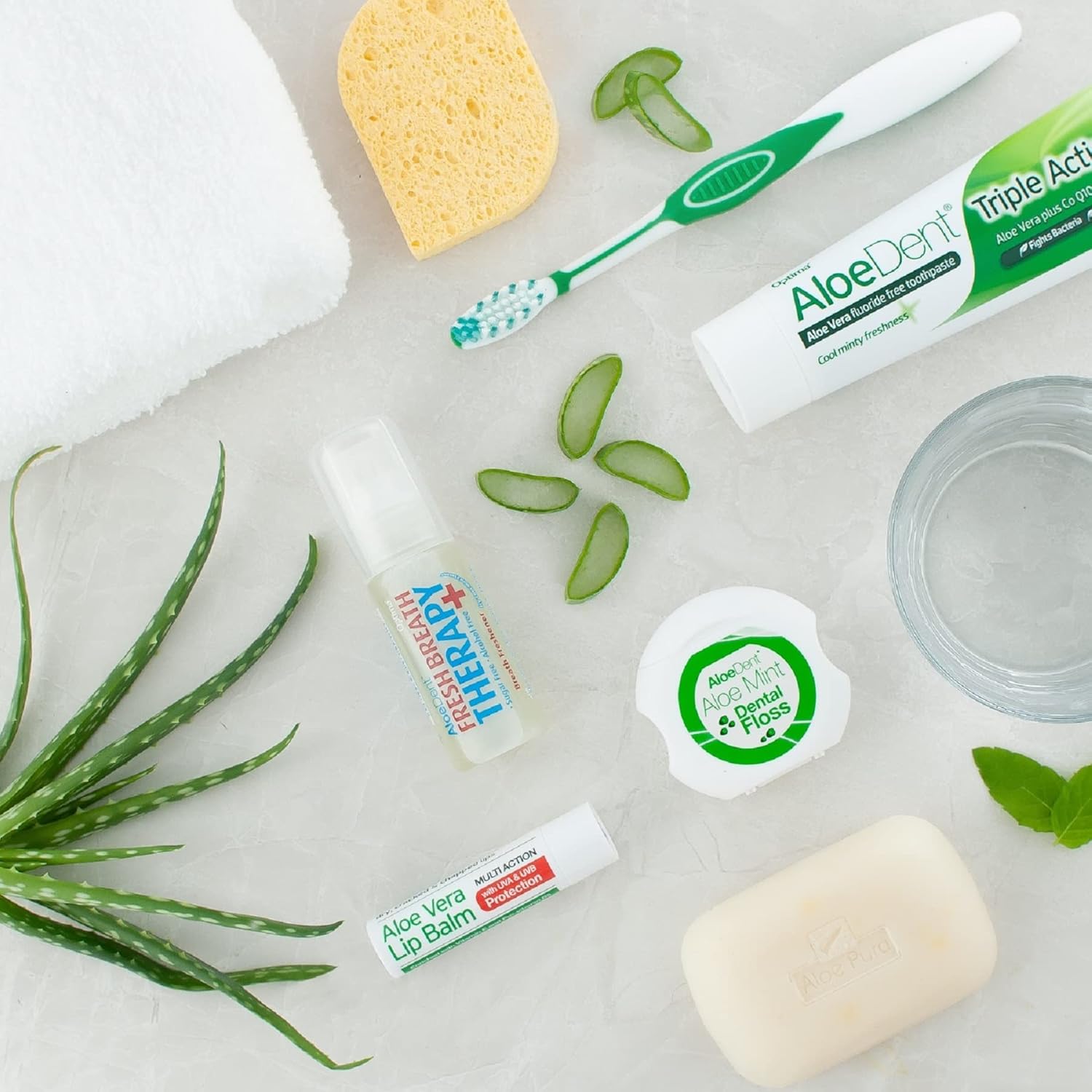 Lifestyle Image: Aloe Dent Aloe Vera lip balm daily use natural SPF 4g