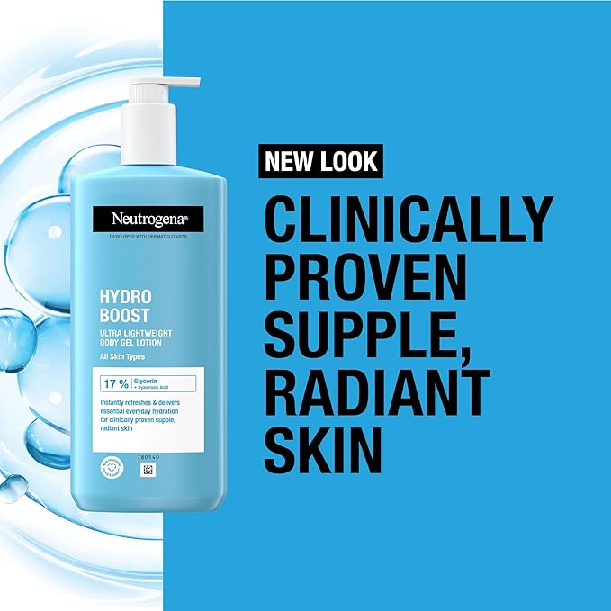 Neutrogena Hydro Boost Body Gel Lotion 400ml - Lightweight Hyaluronic Acid