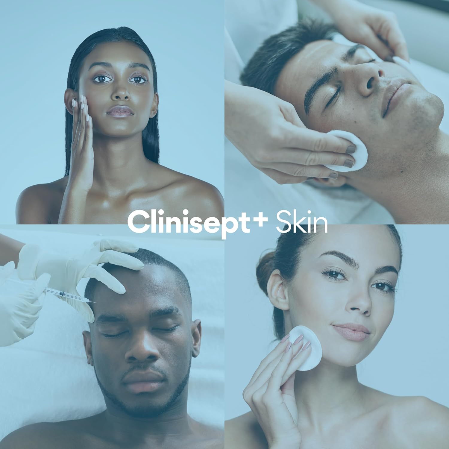 Clinisept+ Skin Prep Solution - Hypochlorous Acid Cleanser with Pump - 490ml