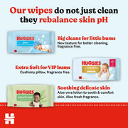 Huggies Extra Care Sensitive Baby Wipes 8 x 48 Wipes other variants