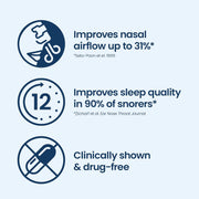  Instructions and product details for Breathe Right Large Nasal Strips.