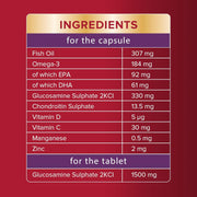 Ingredients list and nutritional information on the Seven Seas pack.