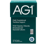 AG1 Greens Powder Supplement Stick Travel Packs 30 x 13g retail packaging