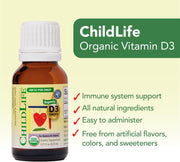 ChildLife Essentials Vitamin D3 Drops infant liquid supplement 400 IU 6.25ml
