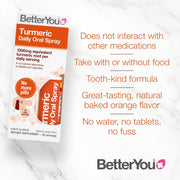 BetterYou Turmeric Oral Spray, Orange Flavour - 25ml