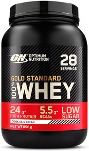 Optimum Nutrition Gold Standard 100% Whey protein powder container
