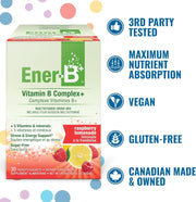 Ener-B+ Sugar Free Raspberry Lemonade Vitamin B Powder Mix box