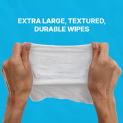 WaterWipes Sensitive+ Body & Intimate XL Wipes, soft pack packaging, unscented, 30 wipes, body and intimate cleansing use