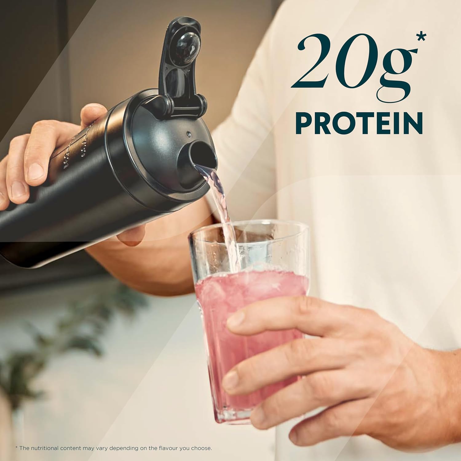 How to Use: Shaker bottle with Myprotein Clear Whey Isolate drink.