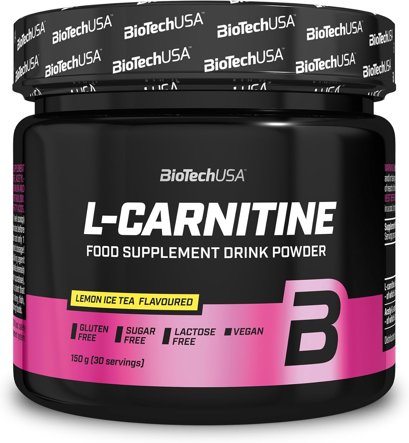 BioTechUSA L-Carnitine lemon ice tea drink powder tub 150g