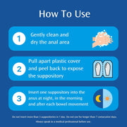 Anusol Suppositories with Zinc Oxide & Balsam Peru - 12 Count