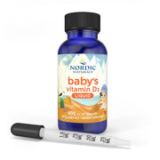 Nordic Naturals Baby's Vitamin D3 liquid supplement bottle 22.5ml with dropper for infants.