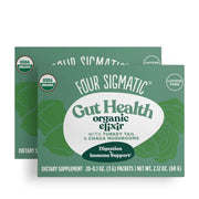 Four Sigmatic Organic Chaga Elixir Drink Mix 2 boxes front packaging on white background