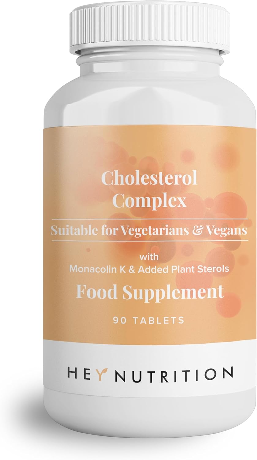 Hey Nutrition Plant Sterol Complex bottle, 90 vegan tablets.