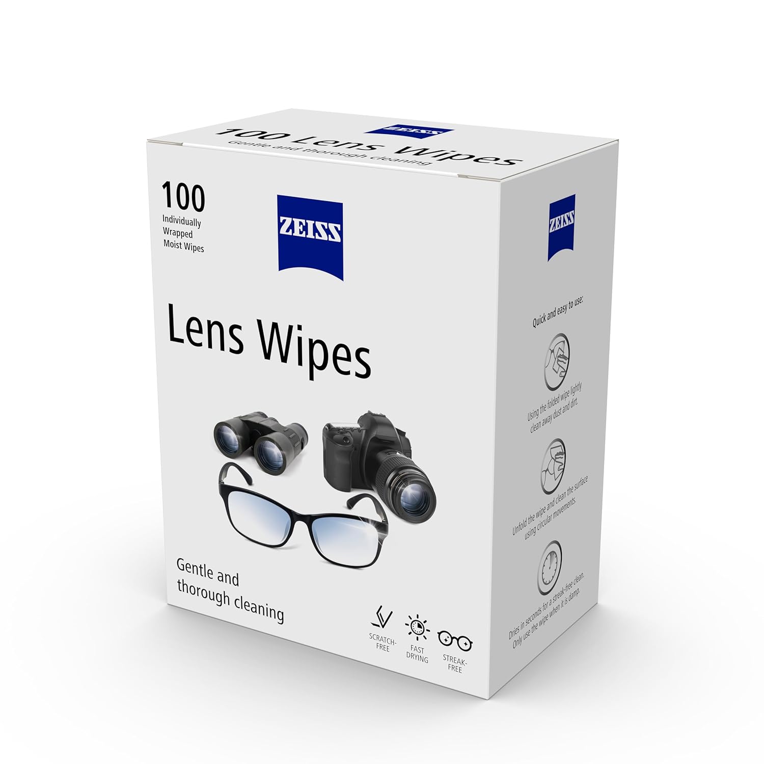 ZEISS Lens Cleaning Wipes - 100 Count