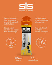 SIS Science in Sport GO Isotonic Energy Gel, Orange - 6 x 60ml