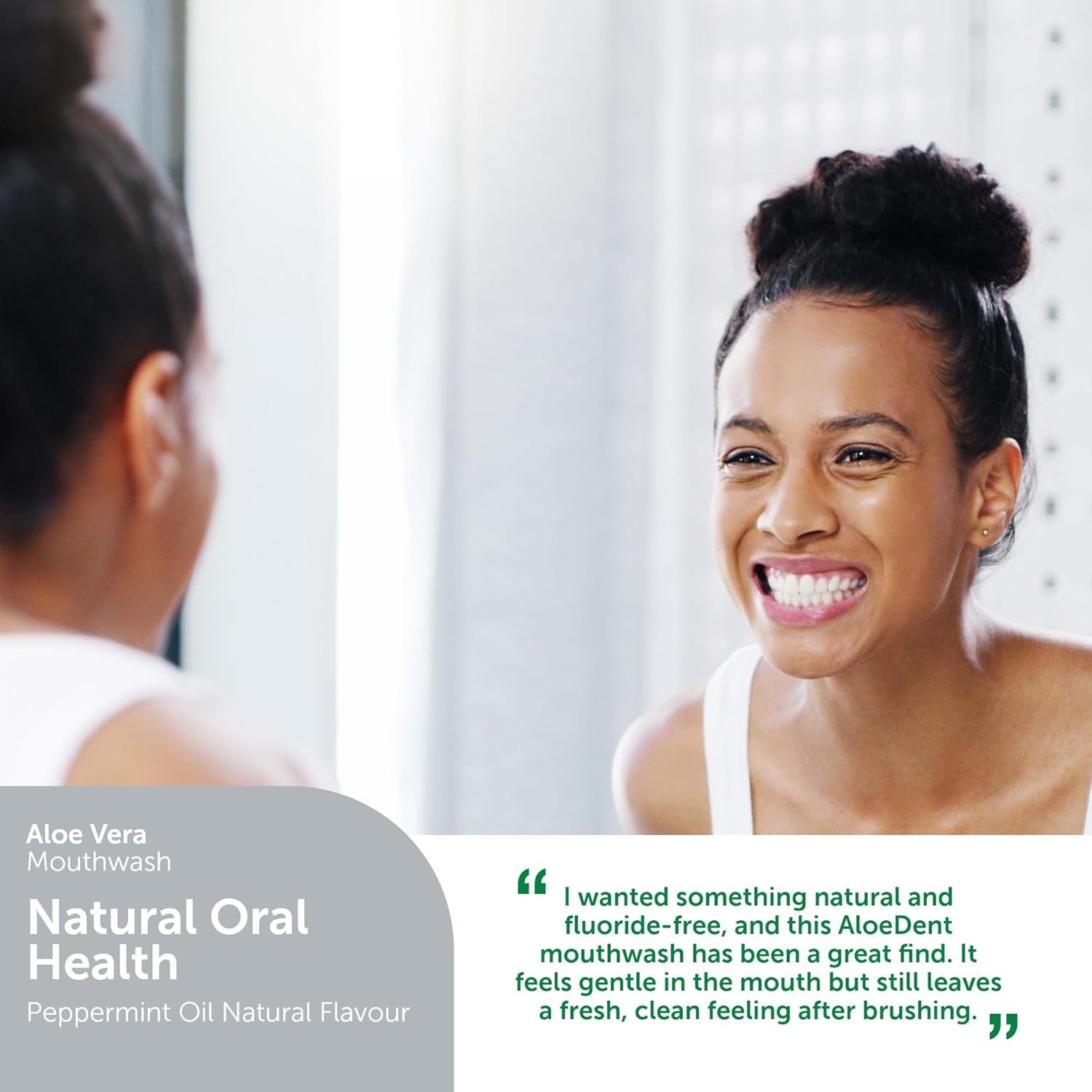 How to Use Image: Aloe Dent mouthwash rinse daily use aloe vera 250ml