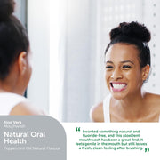 How to Use Image: Aloe Dent mouthwash rinse daily use aloe vera 250ml