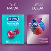 Durex Surprise Me Variety Pack Condoms 40 Count Old vs New Packaging Comparison