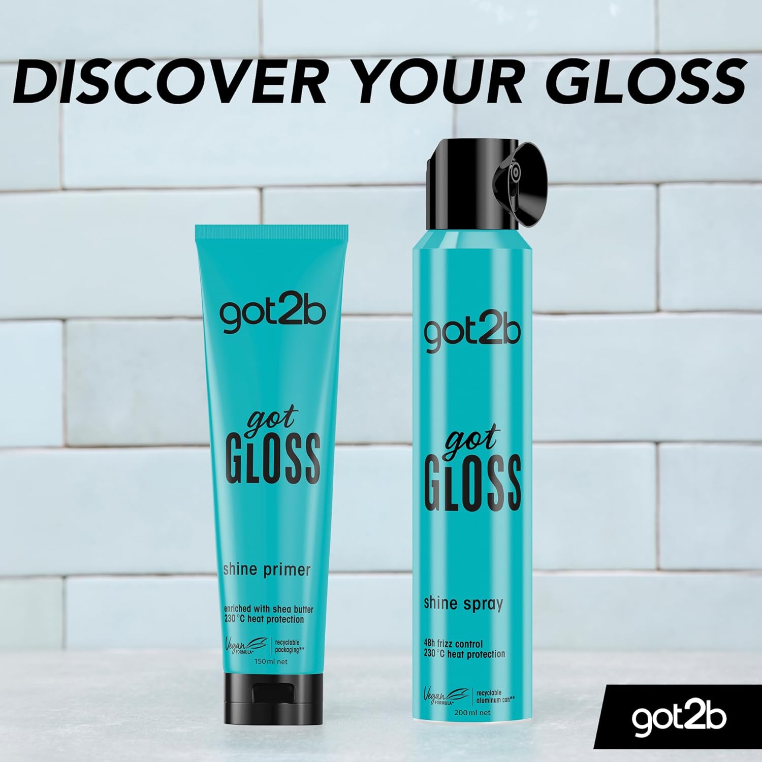 got2b Got Gloss Shine Spray 200ml & shine primer