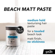 got2b Beach Matt Paste Hold 3 hair styling paste tub 100ml ingredients and product information