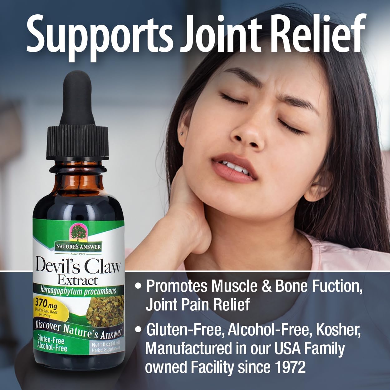 Nature’s Answer Devil’s Claw Root Alcohol-Free Herbal Extract – 30ml