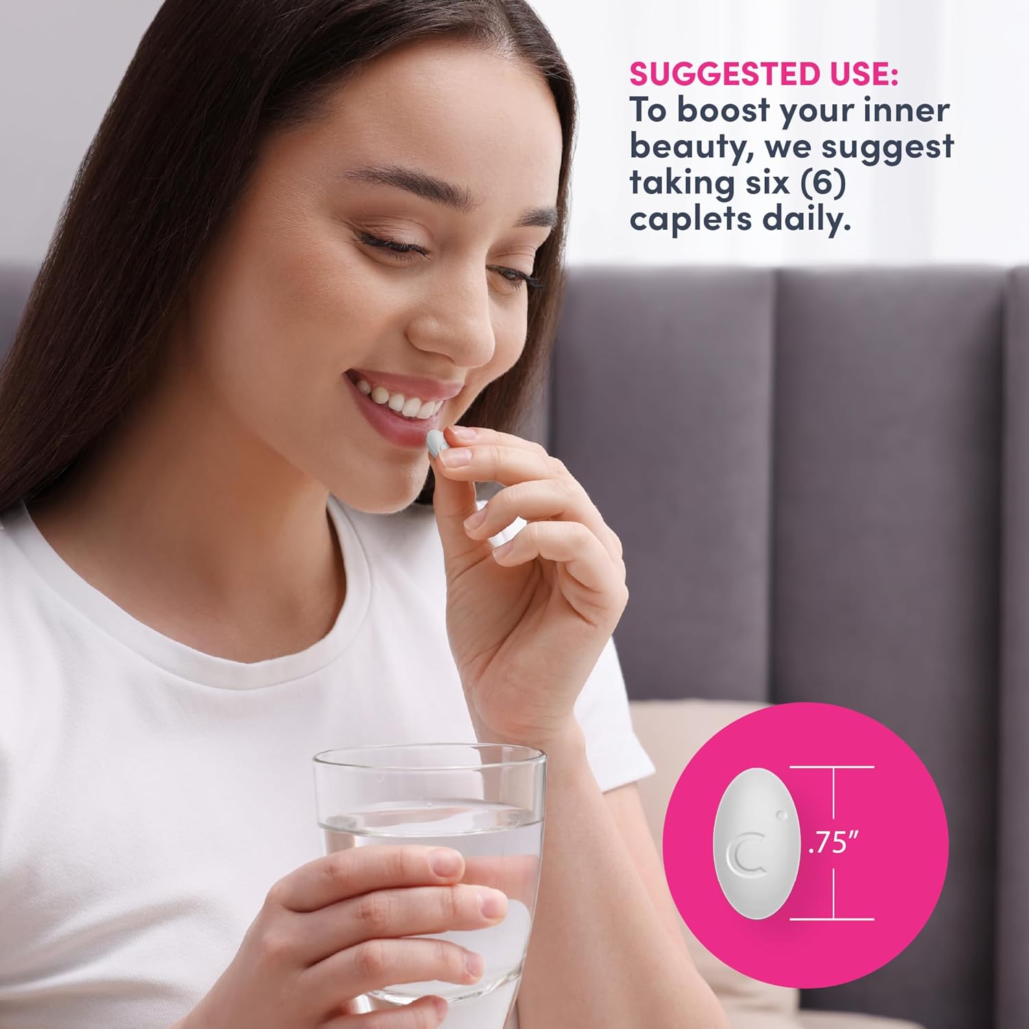 NeoCell Grassfed Collagen Peptides Plus Vitamin C Tablets - 360 Count