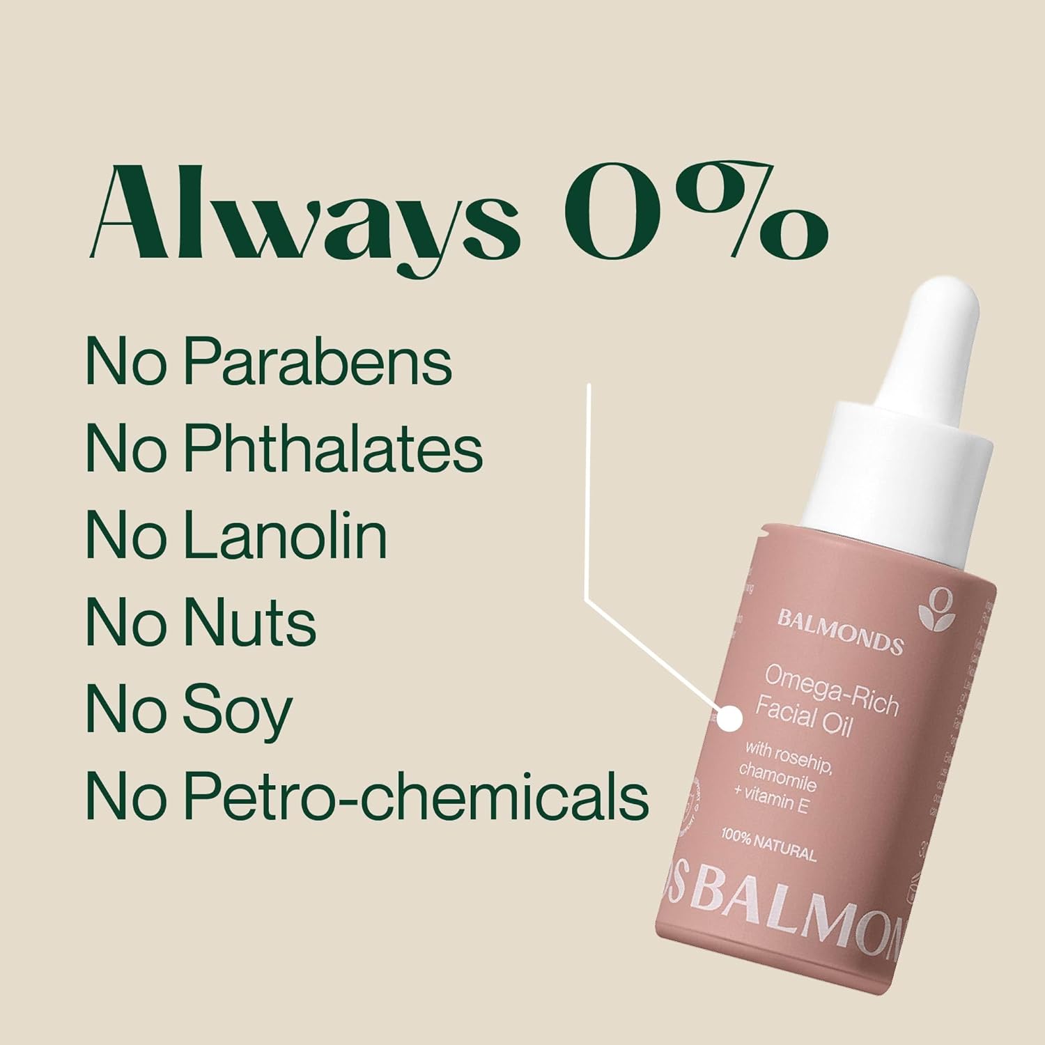 Balmonds Omega Rich Facial Oil Rosehip Lavender - 30ml