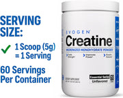 Evogen Creatine Monohydrate Powder, Unflavoured - 300g serving size