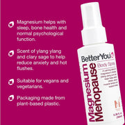 Ingredients list for BetterYou Botanical Body Spray.