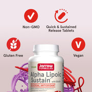 Jarrow Formulas Alpha Lipoic Acid 300mg with Biotin Tablets