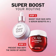 Olay Regenerist Daily Moisturising Cream routine.