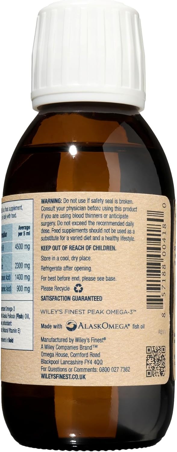 Barcode image: Wiley’s Finest Wild Alaskan fish oil liquid bottle barcode 125ml
