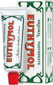 Euthymol Original Fluoride Free Toothpaste 75ml aluminium tube & box