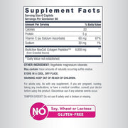 Supplement facts label for NeoCell 360-count collagen tablets.
