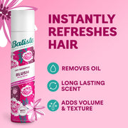 Batiste blush dry shampoo ingredients formula 350ml packaging