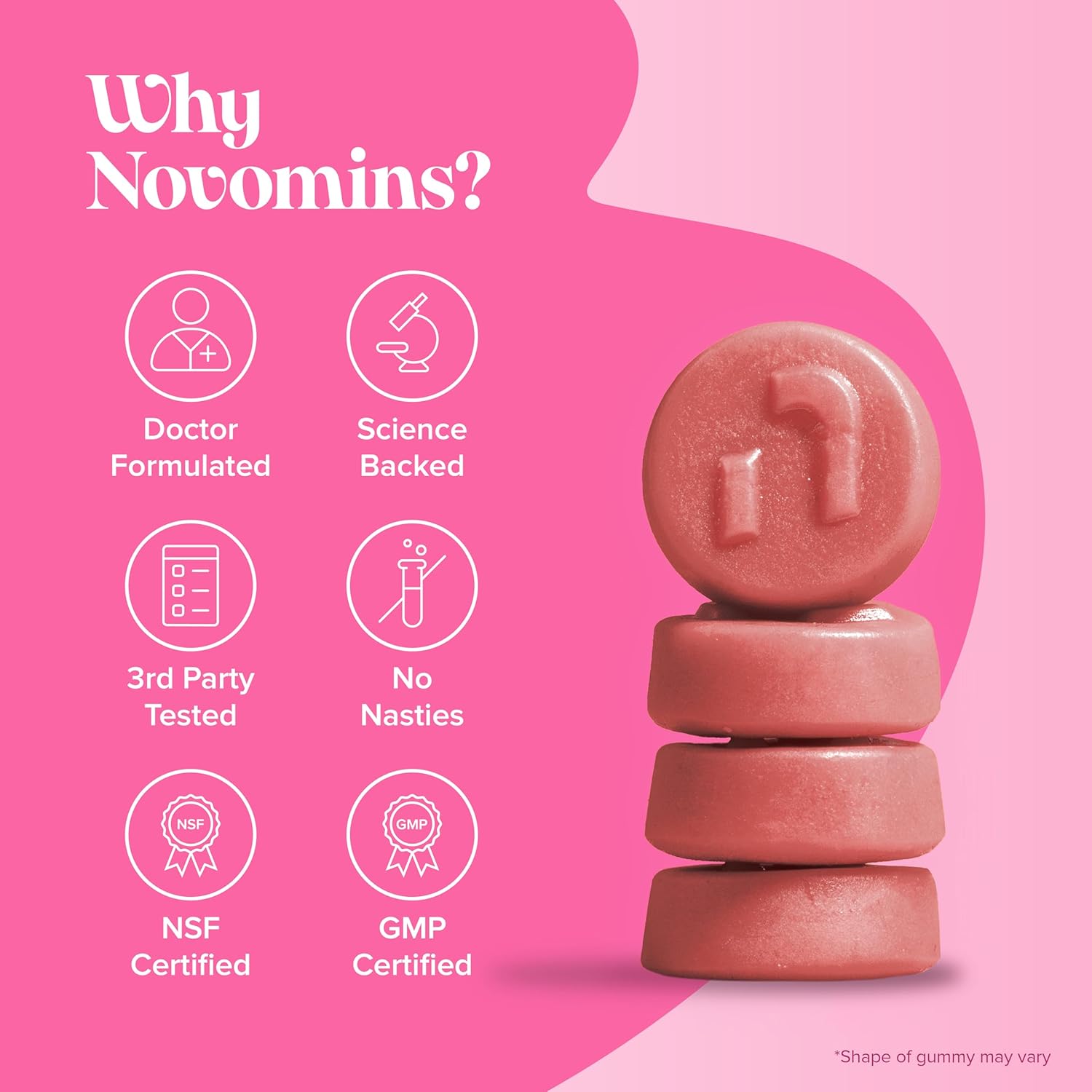 Novomins Nutrition PMS Gummies Hormonal Balance