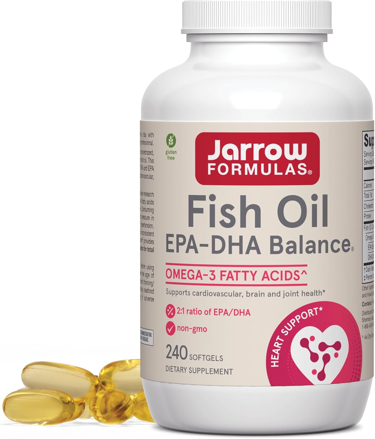 Jarrow Formulas EPA-DHA Balance® 600 mg – 120-240 Softgels