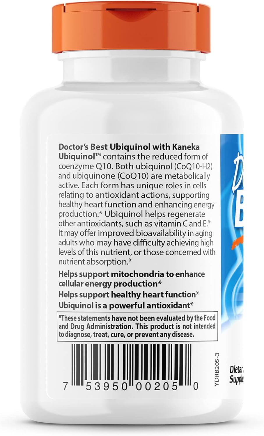 Doctor's Best Ubiquinol with Kaneka, 100 mg, 60 Softgels