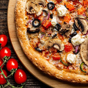 Carmencita Dried Basil 180g sprinkled over a pizza dish
